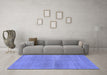 Machine Washable Abstract Blue Modern Rug in a Living Room, wshabs1669blu