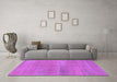 Machine Washable Abstract Purple Modern Area Rugs in a Living Room, wshabs1669pur