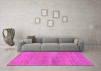 Machine Washable Abstract Pink Modern Rug, wshabs1669pnk