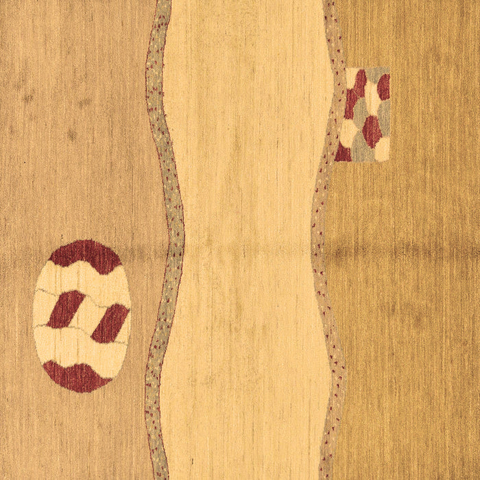 Square Machine Washable Abstract Brown Modern Rug, wshabs166brn