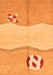 Machine Washable Abstract Orange Modern Area Rugs, wshabs166org