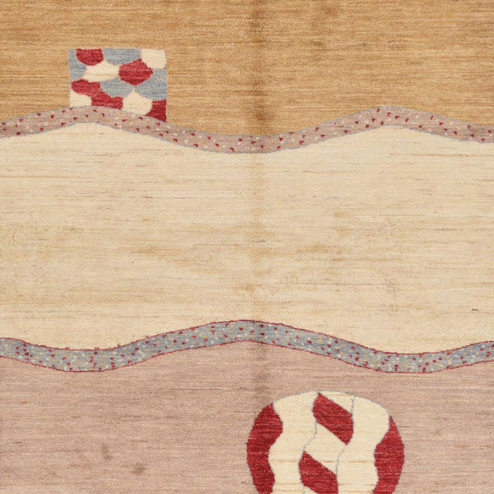 Abstract Yellow Modern Rug, abs166