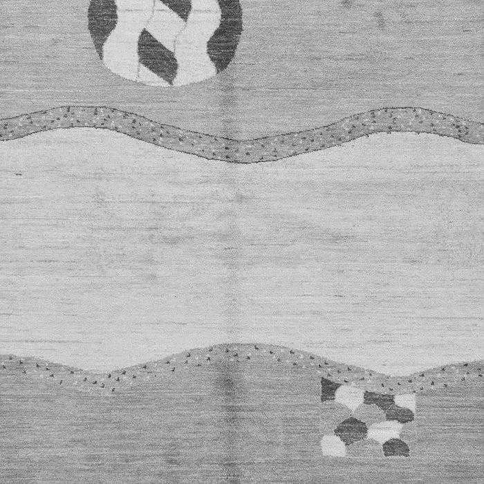 Machine Washable Abstract Gray Modern Rug, wshabs166gry