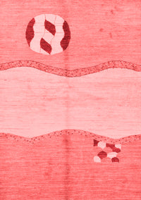 Abstract Red Modern Rug, abs166red