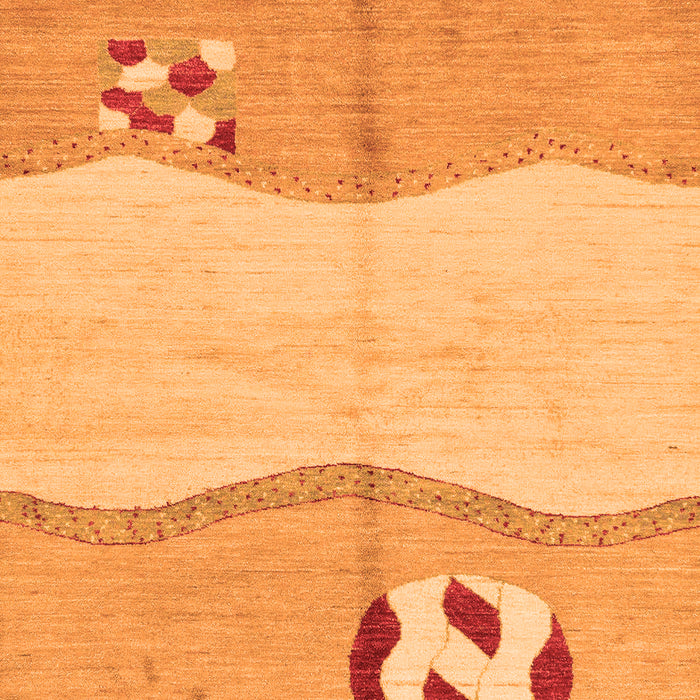 Abstract Orange Modern Rug, abs166org