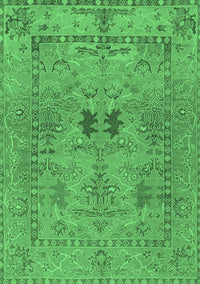 Abstract Emerald Green Modern Rug, abs1670emgrn