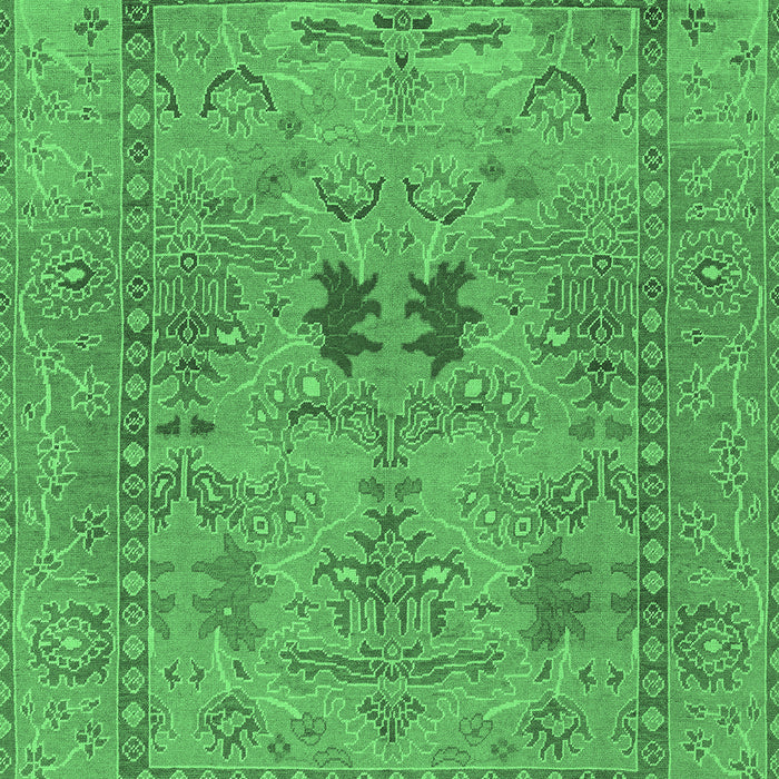 Machine Washable Abstract Emerald Green Modern Area Rugs, wshabs1670emgrn