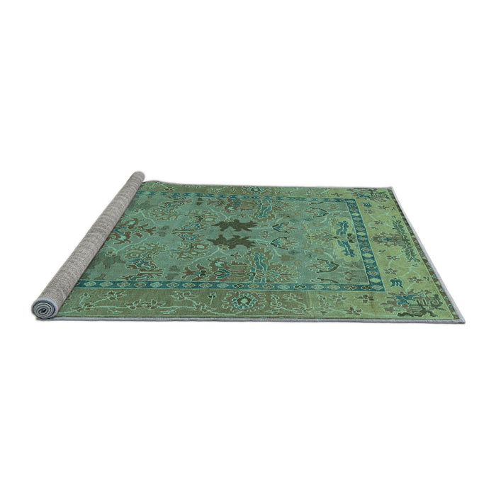 Sideview of Machine Washable Abstract Light Blue Modern Rug, wshabs1670lblu
