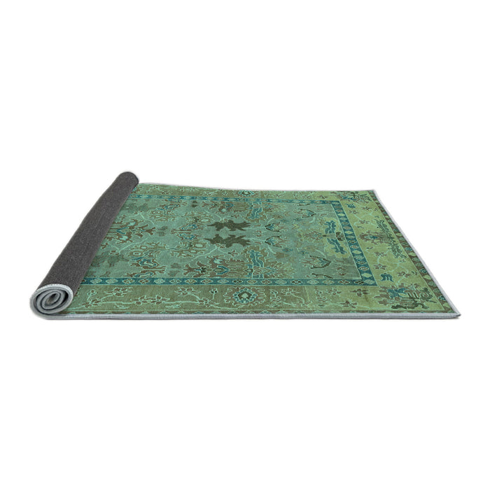 Sideview of Abstract Light Blue Modern Rug, abs1670lblu