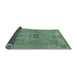 Sideview of Abstract Light Blue Modern Rug, abs1670lblu