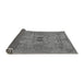 Sideview of Abstract Gray Modern Rug, abs1670gry