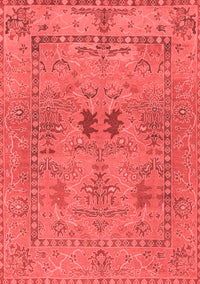 Abstract Red Modern Rug, abs1670red