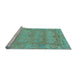 Sideview of Machine Washable Abstract Light Blue Modern Rug, wshabs1671lblu