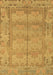 Abstract Brown Modern Rug, abs1671brn