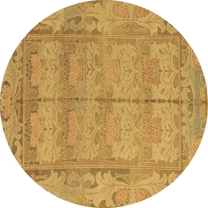 Round Machine Washable Abstract Brown Modern Rug, wshabs1671brn