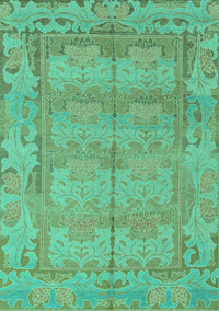 Abstract Turquoise Modern Rug, abs1671turq