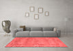 Modern Red Washable Rugs