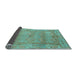 Sideview of Abstract Light Blue Modern Rug, abs1671lblu