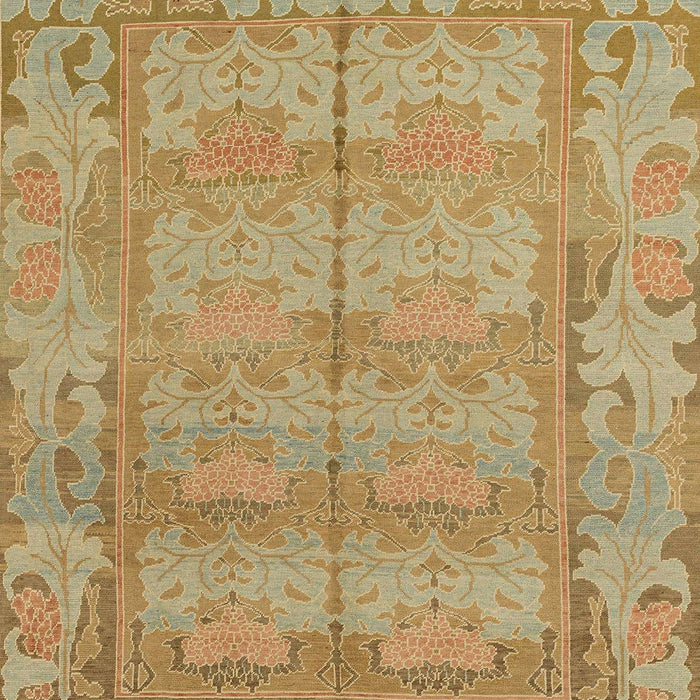 Abstract Cinnamon Brown Modern Rug, abs1671