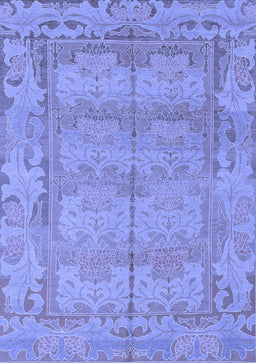 Abstract Blue Modern Rug, abs1671blu