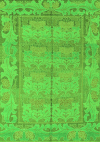 Abstract Green Modern Rug, abs1671grn