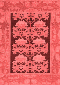 Abstract Red Modern Rug, abs1672red