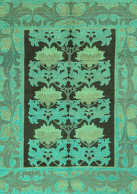 Abstract Turquoise Modern Rug, abs1672turq