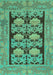 Abstract Turquoise Modern Rug, abs1672turq