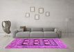 Machine Washable Abstract Purple Modern Area Rugs in a Living Room, wshabs1672pur