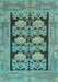 Machine Washable Abstract Light Blue Modern Rug, wshabs1672lblu