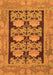 Abstract Orange Modern Rug, abs1672org