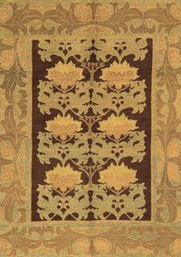 Abstract Brown Modern Rug, abs1672brn