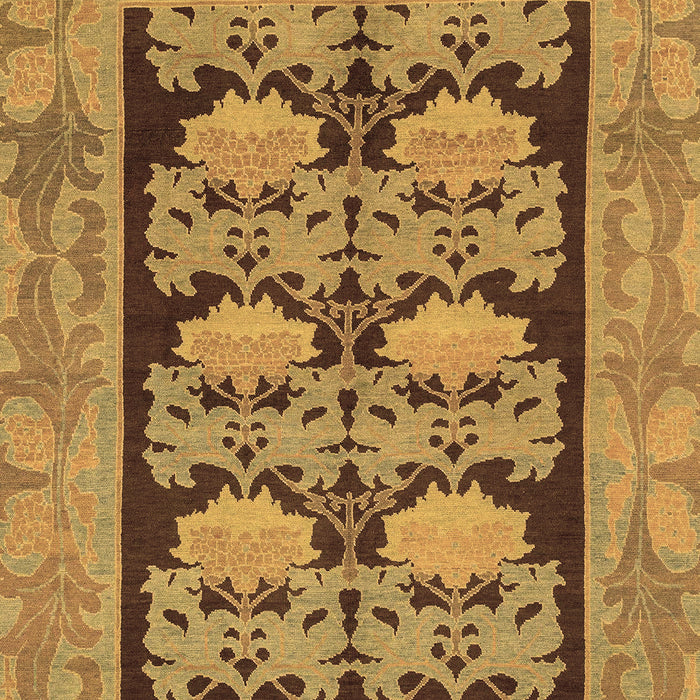 Abstract Brown Modern Rug, abs1672brn