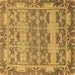 Square Abstract Brown Modern Rug, abs1673brn