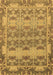 Abstract Brown Modern Rug, abs1673brn