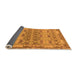 Sideview of Abstract Orange Modern Rug, abs1673org