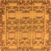 Square Abstract Orange Modern Rug, abs1673org