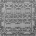 Square Machine Washable Abstract Gray Modern Rug, wshabs1673gry