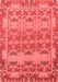 Abstract Red Modern Area Rugs