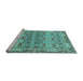 Sideview of Machine Washable Abstract Light Blue Modern Rug, wshabs1673lblu