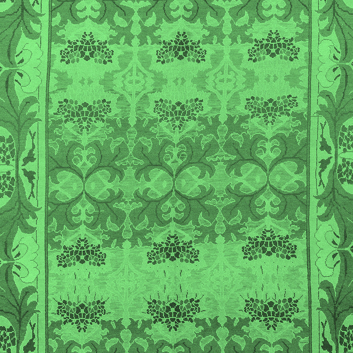 Abstract Emerald Green Modern Rug, abs1673emgrn