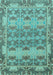 Abstract Light Blue Modern Rug, abs1673lblu