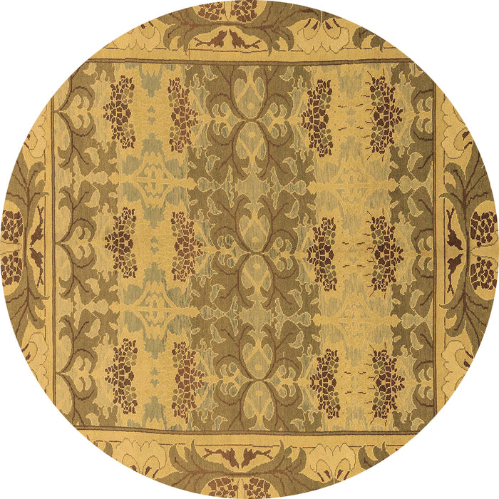 Round Machine Washable Abstract Brown Modern Rug, wshabs1673brn