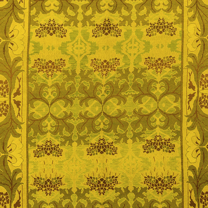 Abstract Yellow Modern Rug, abs1673yw