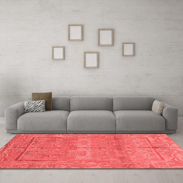 Traditional Red Washable Rugs