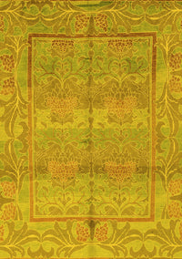 Oriental Yellow Traditional Rug, abs1674yw