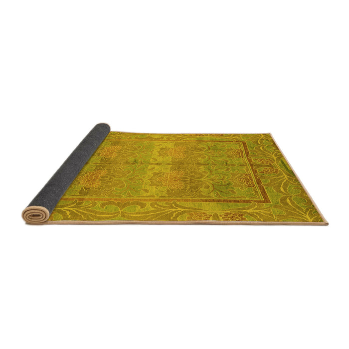 Sideview of Oriental Yellow Traditional Rug, abs1674yw