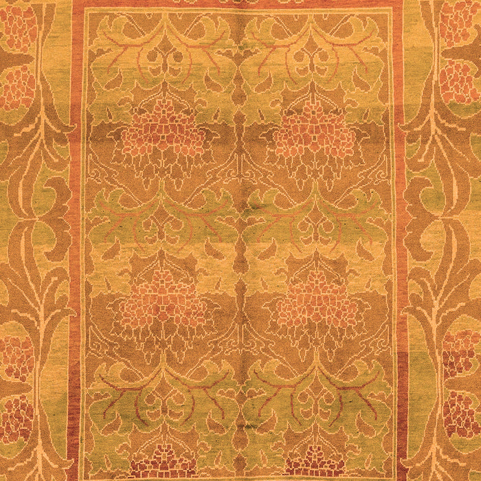 Machine Washable Oriental Orange Traditional Area Rugs, wshabs1674org