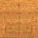 Square Oriental Orange Traditional Rug, abs1674org