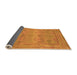 Sideview of Oriental Orange Traditional Rug, abs1674org